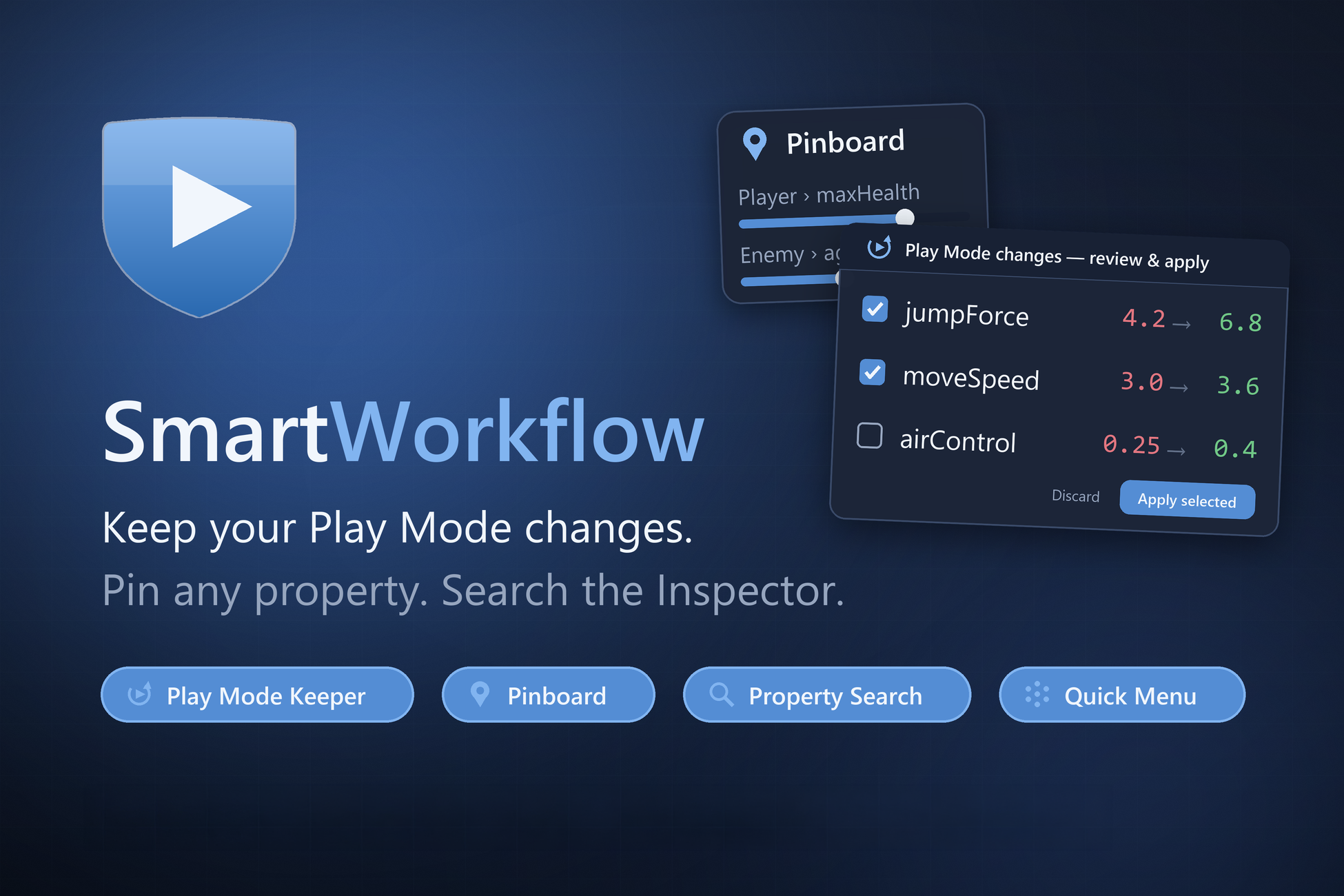Smart Workflow – Efficient Inspector - Unity asset cover artwork