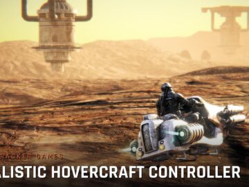 Realistic Hovercraft Controller Realistic Hovercraft Controller - Unity asset cover artwork